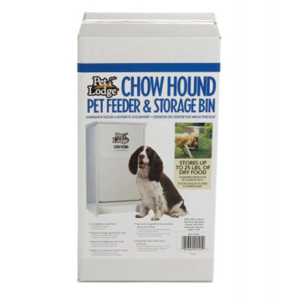 Dry Food Automatic Steel Dog Feeder Chow Hound 25 Pound Capacity