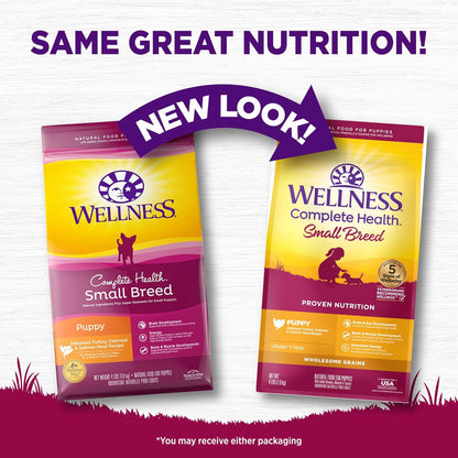 Complete Health Natural Dry Small Breed Dog Food Small Breed Puppy Turkey, Salmon & Oatmeal