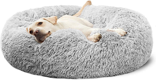 Dog Beds Calming Donut Cuddler, Puppy Dog Beds Large Dogs, Indoor Dog Calming Beds Large,30''