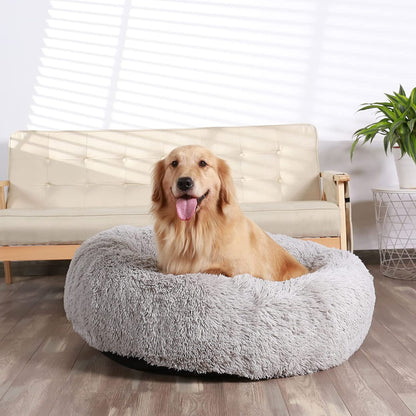 Dog Beds Calming Donut Cuddler, Puppy Dog Beds Large Dogs, Indoor Dog Calming Beds Large,30''