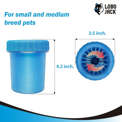 Dog Paw Cleaner - Portable Pet Paw Washer Cup (For Small and Medium Breed Dogs)