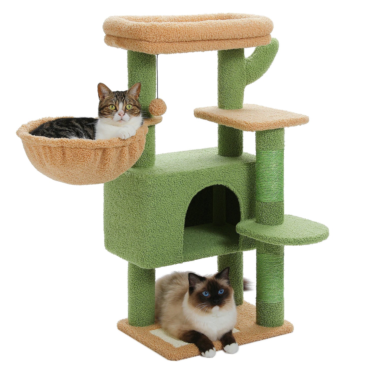 Cat Tree for Large Cats Cat Tower for Indoor Cats with Large Hammock Cat Condo House and Scratching Post Cat Activity Tree