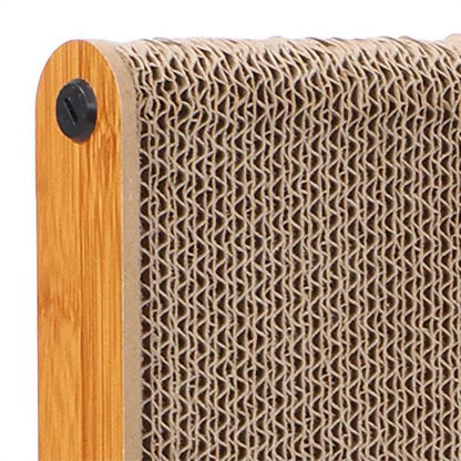 Cat Scratcher, 23.6 Inch Large L-Shaped - Wall Mounted Cat Scratch Pad with Ball Toy for Indoor Cats, Vertical Cat Scratcher Board, Durable Cardboard